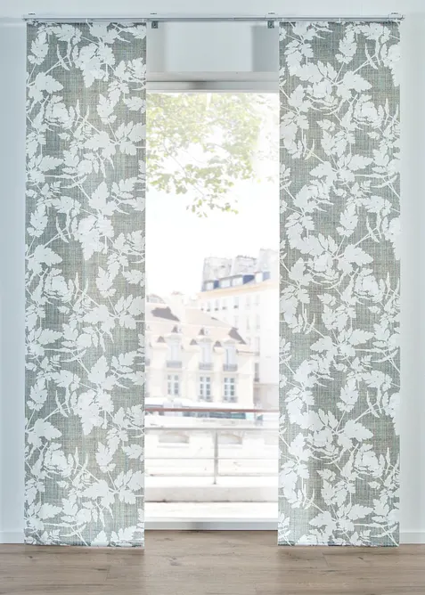 Voilage coulissant &agrave; imprim&eacute; floral (1&nbsp;pce), bonprix