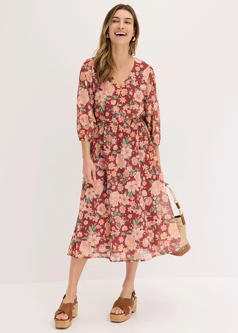 ausgestelltes Chiffonkleid, bonprix