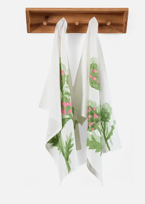 Lot de 2&nbsp;torchons &agrave; vaisselle en coton, bonprix