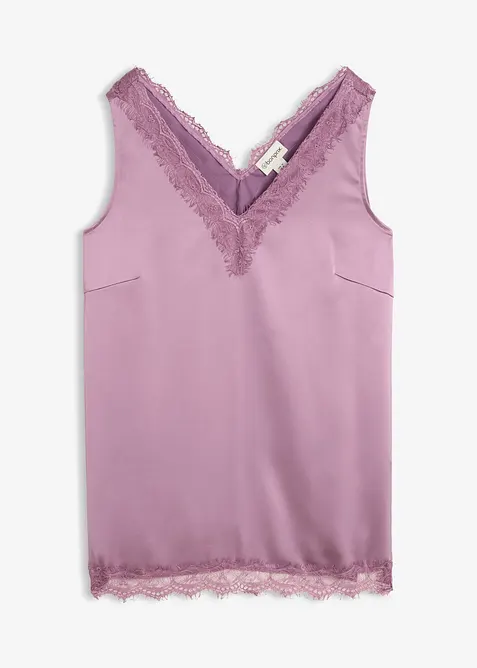 Spitzentop mit V-Ausschnitt, bonprix