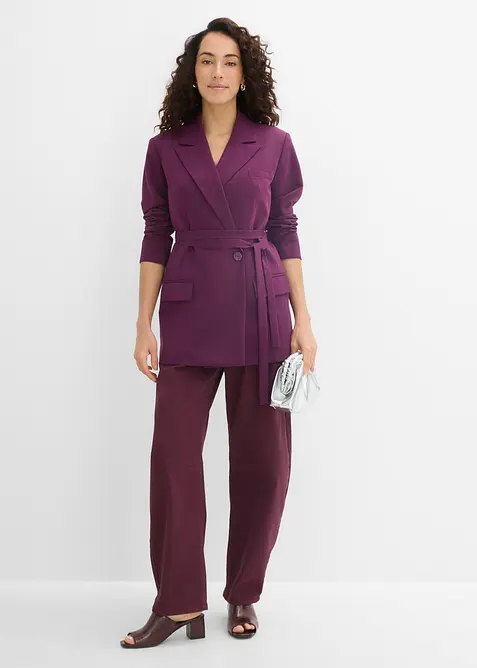 Blazer avec ceinture &agrave; nouer, bonprix
