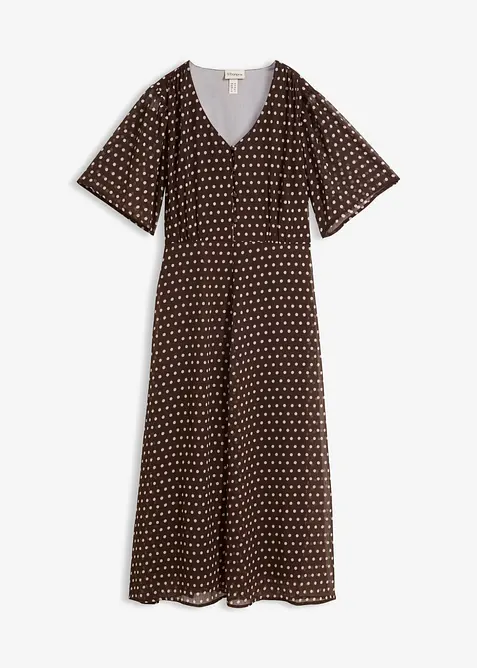 Midikleid aus flie&szlig;endem Satin, bonprix