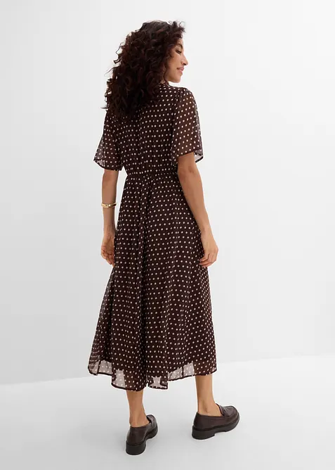 Midikleid aus flie&szlig;endem Satin, bonprix