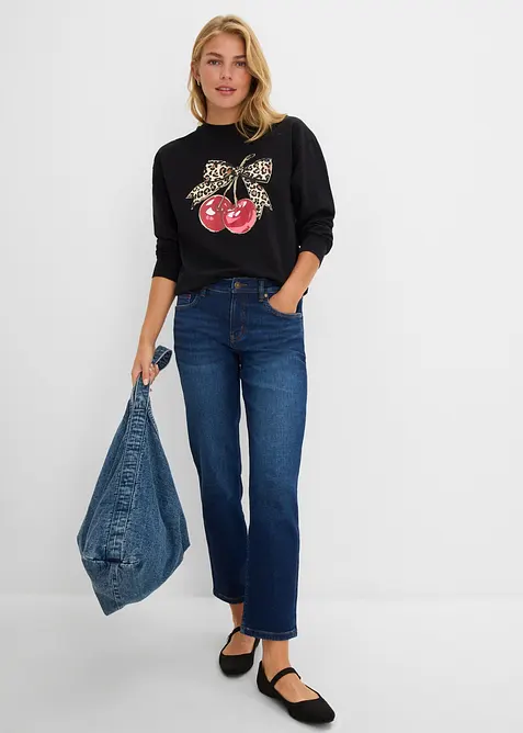 Weites Sweatshirt aus reiner Bio-Baumwolle, bonprix