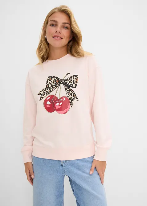 Sweat ample 100% coton, bonprix