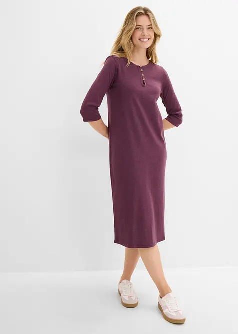 Robe en jersey &agrave; manches 3/4, bonprix