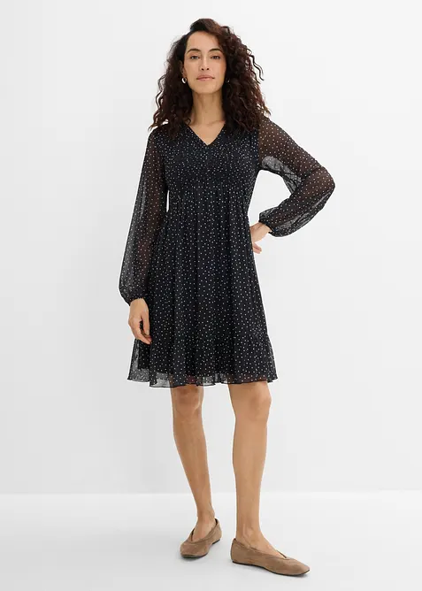 Robe en jersey mesh fin, bonprix