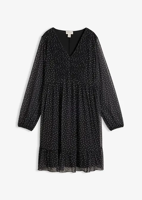 Robe en jersey mesh fin, bonprix