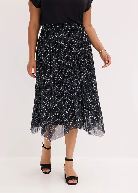 Jupe midi pliss&eacute;e, bonprix