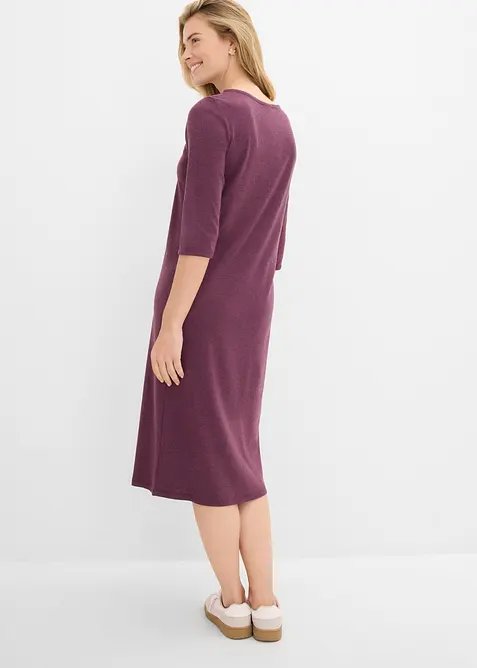 Robe en jersey &agrave; manches 3/4, bonprix