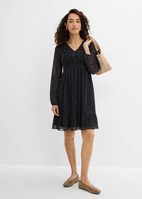 Robe en jersey mesh fin, bonprix