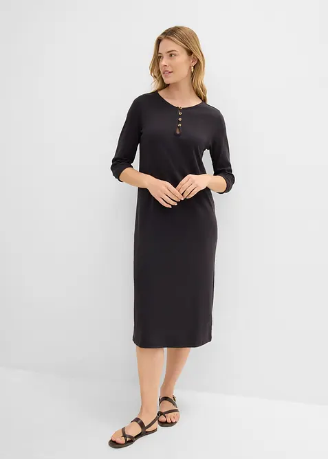 Shirtkleid mit 3/4-&Auml;rmeln, bonprix