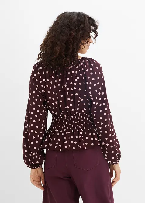 Blouse fluide en satin, bonprix