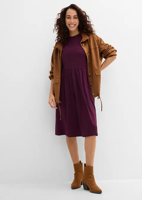 Shirtkleid aus elastischem Baumwoll-Mix, bonprix