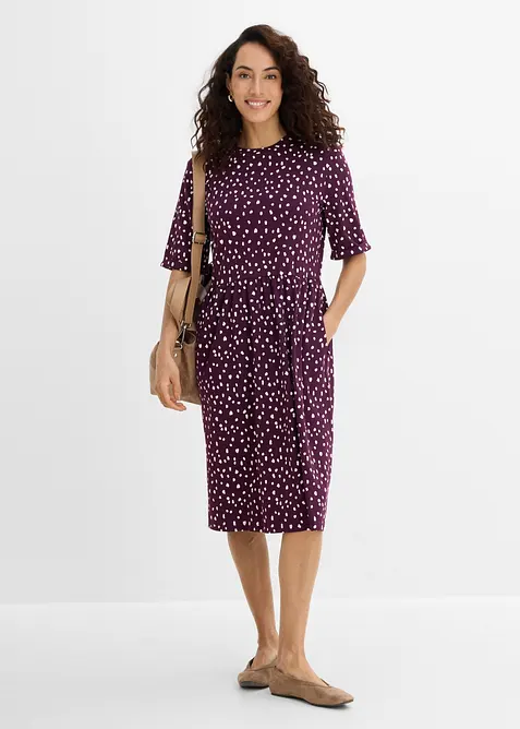 Shirtkleid aus elastischem Baumwoll-Mix, bonprix