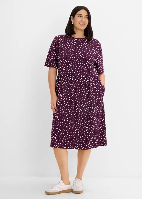 Robe en jersey de coton extensible, bonprix