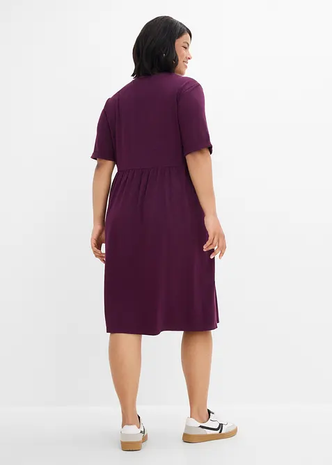 Shirtkleid aus elastischem Baumwoll-Mix, bonprix