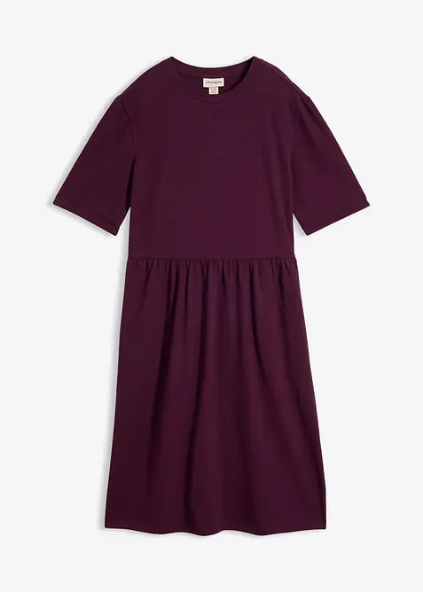 Shirtkleid aus elastischem Baumwoll-Mix, bonprix