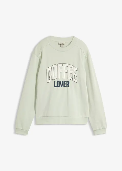 Sweat 100% coton avec imprim&eacute; gonflant, bonprix