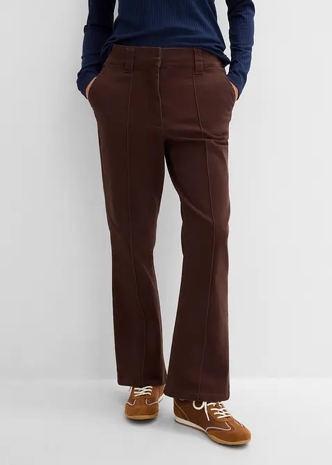 Pantalon en twill de coton extensible, bonprix