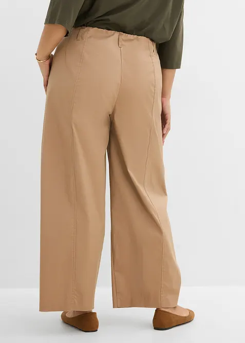 Pantalon barrel en twill, bonprix