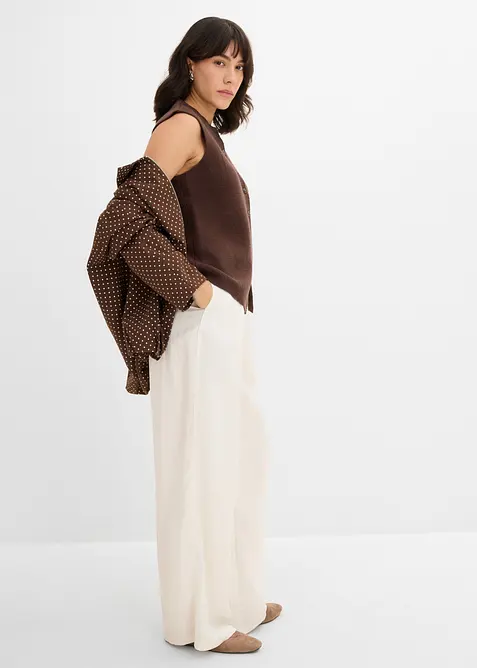 Gilet sans manches en maille milano, bonprix