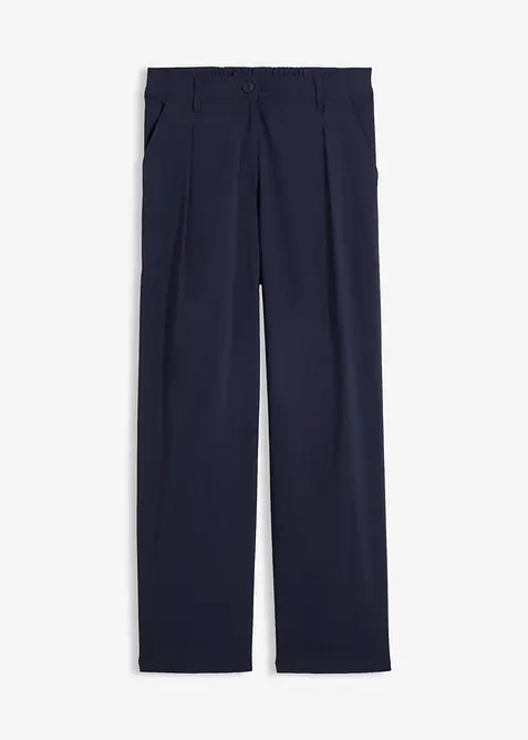 Stretchhose mit Bundfalte, aus Bengalin, bonprix