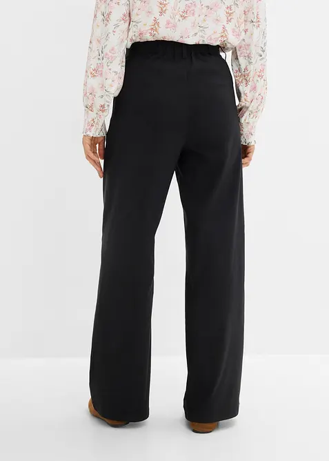 Pantalon &agrave; pinces en bengaline extensible, bonprix