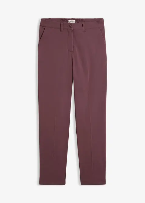 Pantalon cigarette en bengaline extensible, effet ventre plat, bonprix