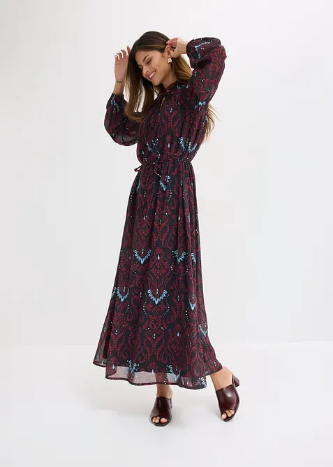 ausgestelltes Chiffonkleid, bonprix