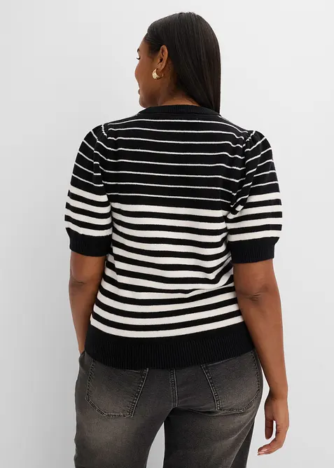 Pullover mit Ballon&auml;rmeln, bonprix