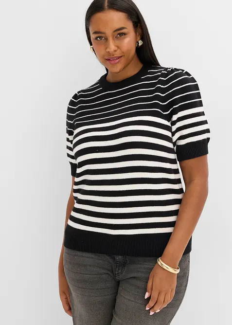 Pullover mit Ballon&auml;rmeln, bonprix