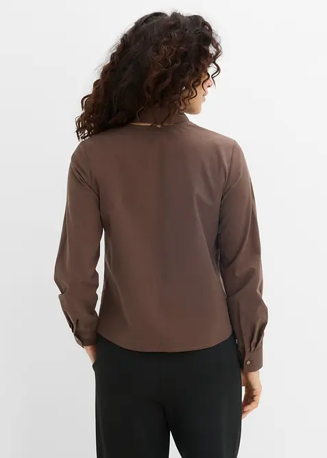 Blouse avec d&eacute;tail foulard, bonprix