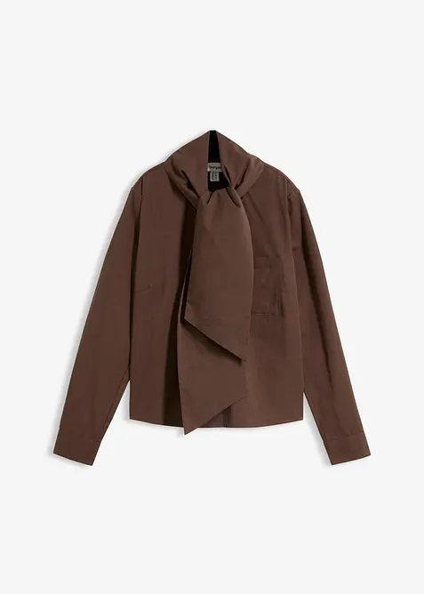 Blouse avec d&eacute;tail foulard, bonprix