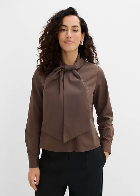 Blouse avec d&eacute;tail foulard, bonprix