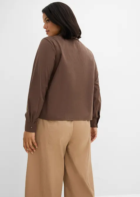 Blouse avec d&eacute;tail foulard, bonprix