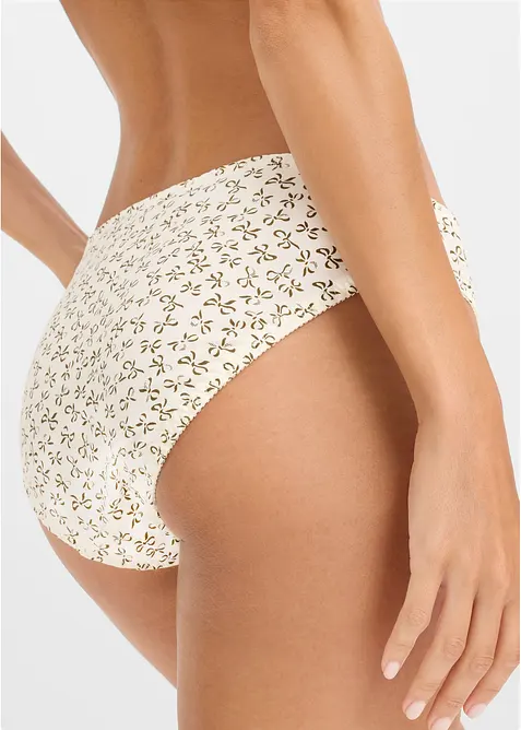 Slip mit femininem Druck (3er Pack), bonprix