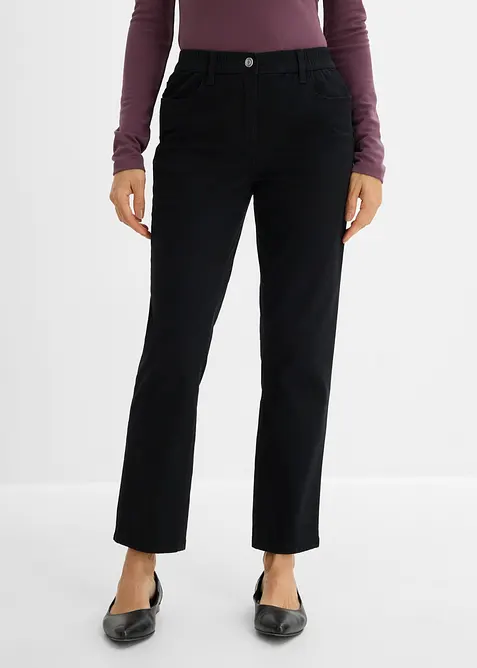 Gerade Twillhose mit hohem Bund, bonprix