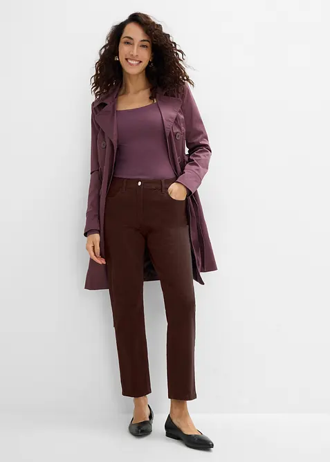 Gerade Twillhose mit hohem Bund, bonprix