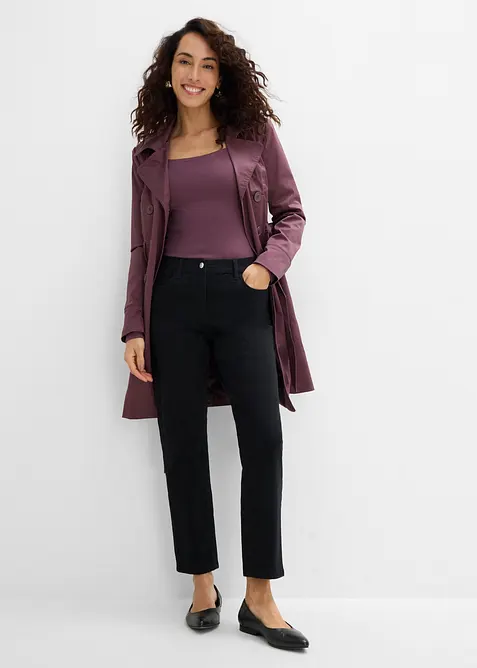 Gerade Twillhose mit hohem Bund, bonprix