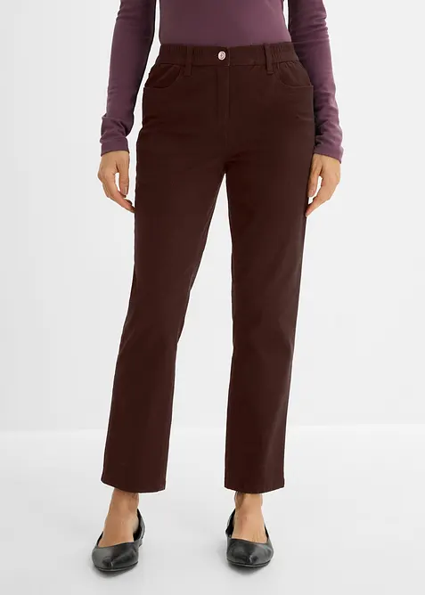 Gerade Twillhose mit hohem Bund, bonprix