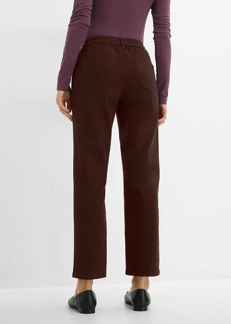 Gerade Twillhose mit hohem Bund, bonprix