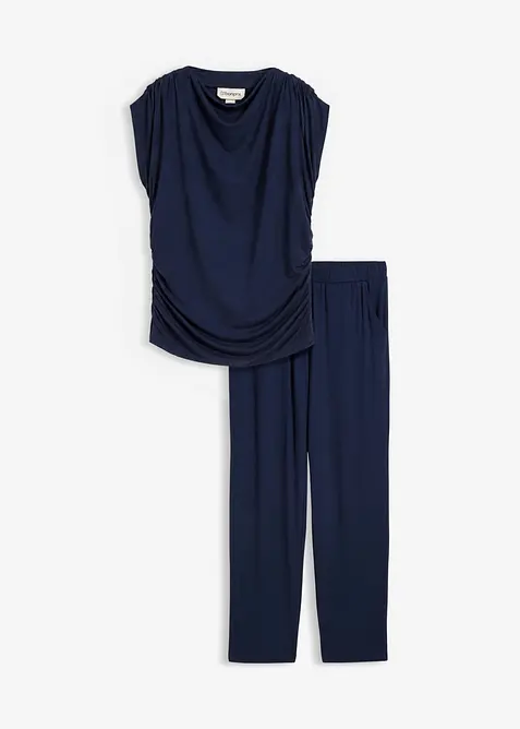 T-shirt et pantalon (ens. 2&nbsp;pces) en viscose extensible, bonprix