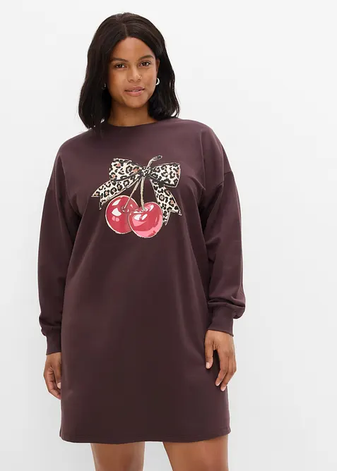 Robe sweat 100% coton, bonprix