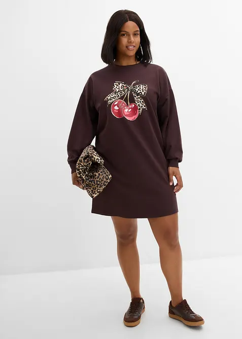 Robe sweat 100% coton, bonprix
