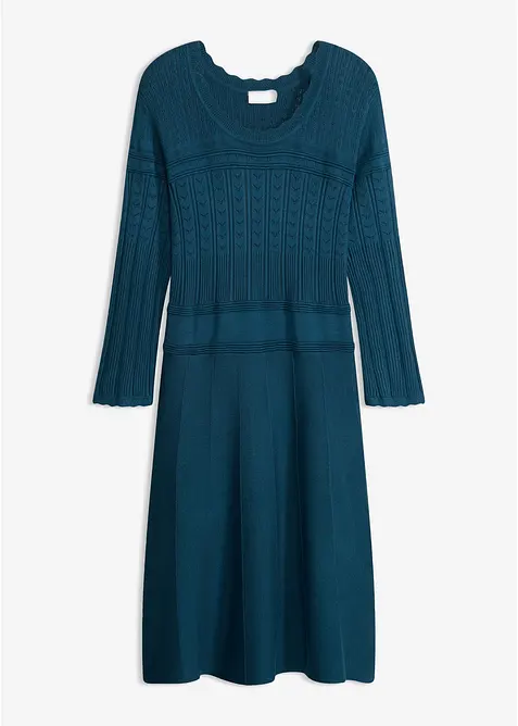 Strickkleid mit Ajourmuster, bonprix
