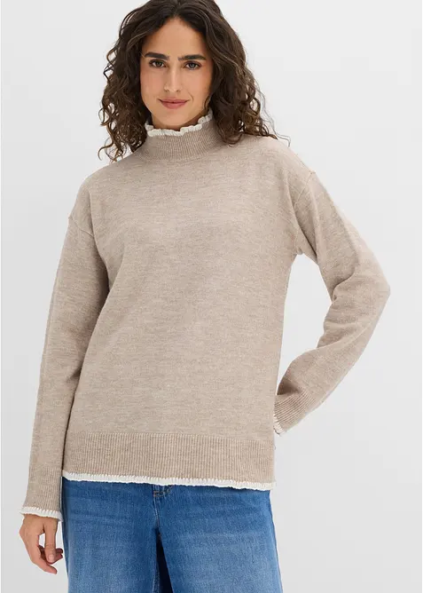 Pullover mit Stehkragen, bonprix