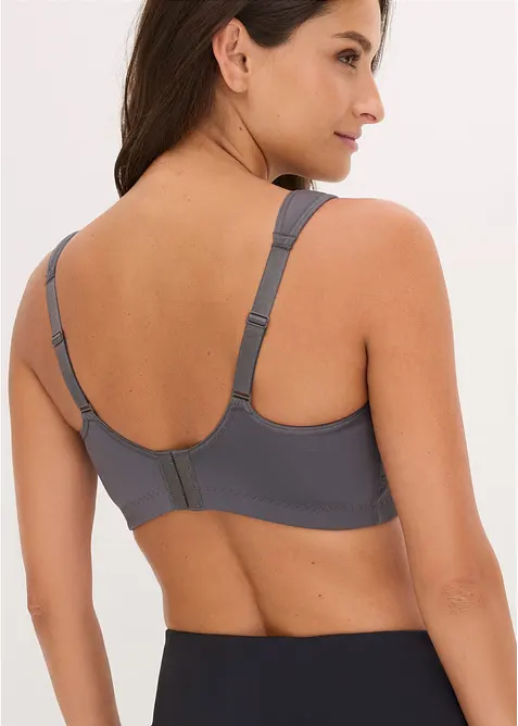 Lot de 2 soutiens-gorge de sport, maintien mod&eacute;r&eacute;, bonprix