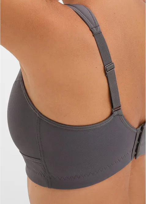 Lot de 2 soutiens-gorge de sport, maintien mod&eacute;r&eacute;, bonprix