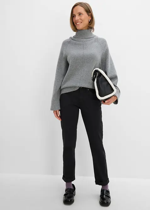 Straight Jeans High Waist, Stretch, bonprix